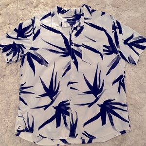 Large Mens American Eagle Short Sleeve Button Down